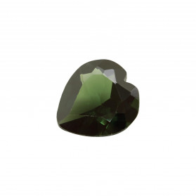 GREEN TOURMALINE SYNTHETIC SPINEL HEART SHAPE