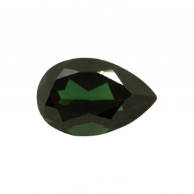 GREEN TOURMALINE SYNTHETIC SPINEL PEAR SHAPE
