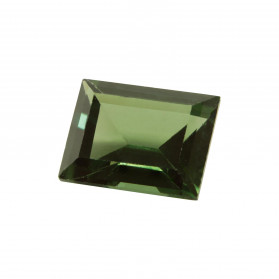 GREEN TOURMALINE SYNTHETIC SPINEL RECTANGLE CUT