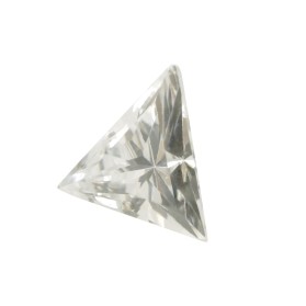 circonita blanca triangulo,circonita blanca,piedras sintéticas talla triangulo y trillion facetada