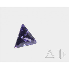 circonita amatista triangulo,circonita amatista,piedras sintéticas talla triangulo y trillion facetada