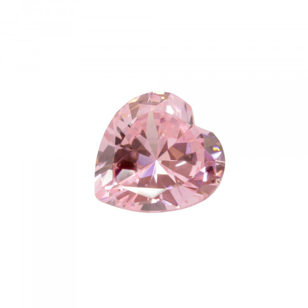 ZIRCONE ROSE TAILLE COEUR