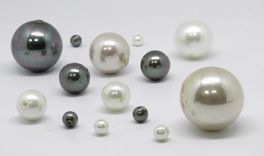 Perles Shell détachées (base nacre)