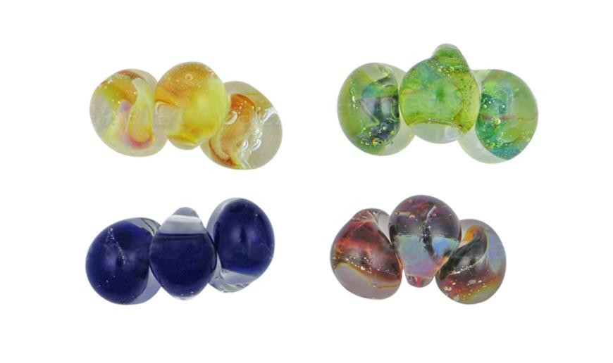 Dichroic glass beads